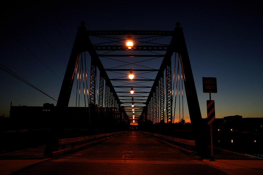Dark Sixth Street Bridge Photograph by Richard Gregurich