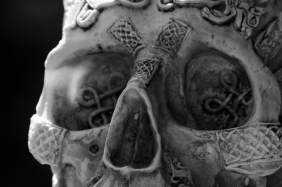 City Photograph - Dark Thoughts Celtic Skull by LeeAnn McLaneGoetz McLaneGoetzStudioLLCcom
