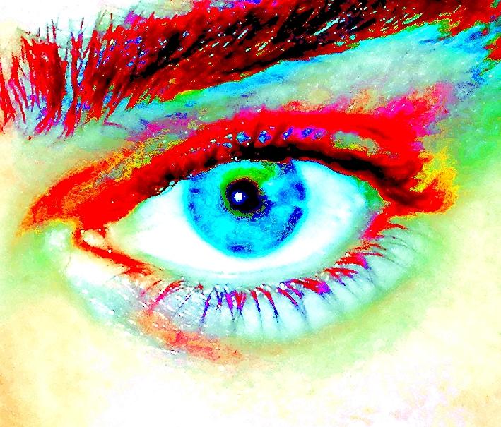 Darrens Eye Painting by Renate Wesley