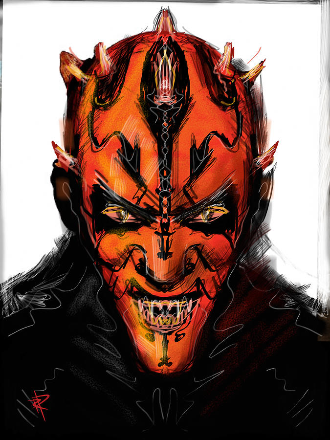 Darth Maul Mixed Media by Russell Pierce