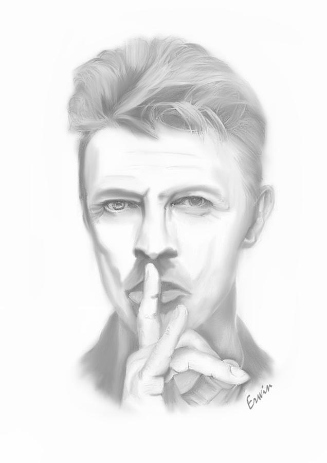 David Bowie Drawing by Erwin Verhoeven Fine Art America