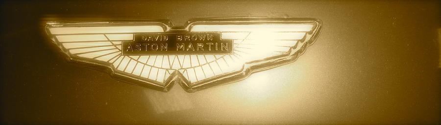 Aston Martin Photograph - David Brown Aston Martin Hood Badge by John Colley
