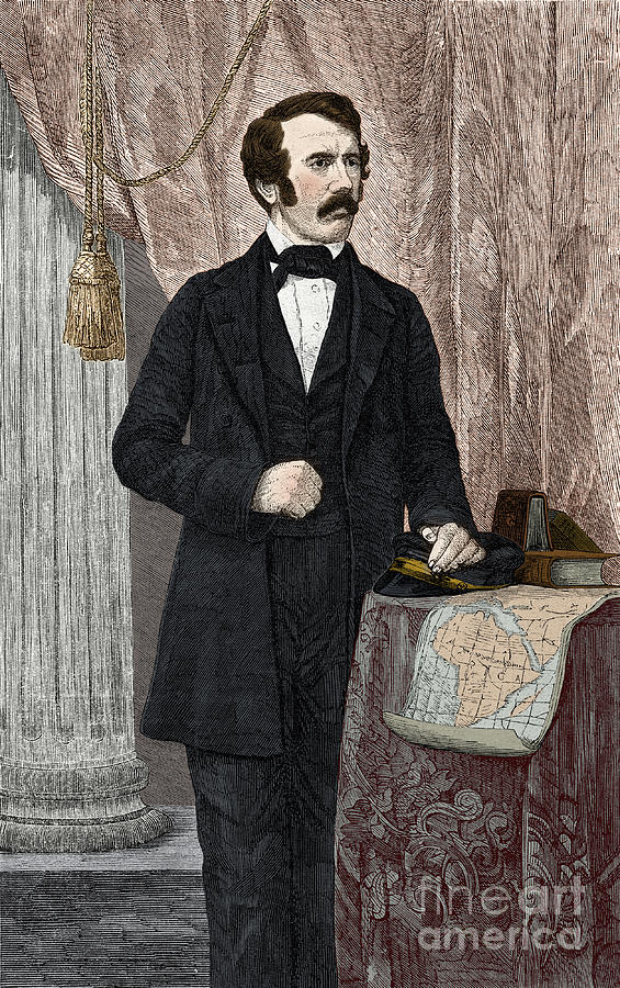 David Livingstone, Scottish Missionary Photograph by New York Public Library