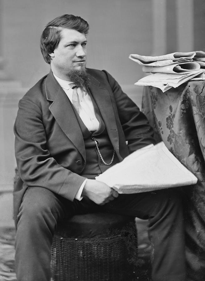 Portrait Photograph - David Ross Locke 1833-1888, American by Everett