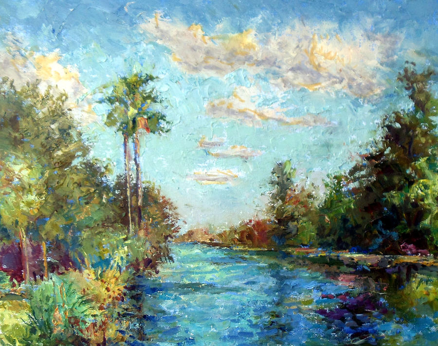 Nature Painting - Davie Canal II by Mark Hartung