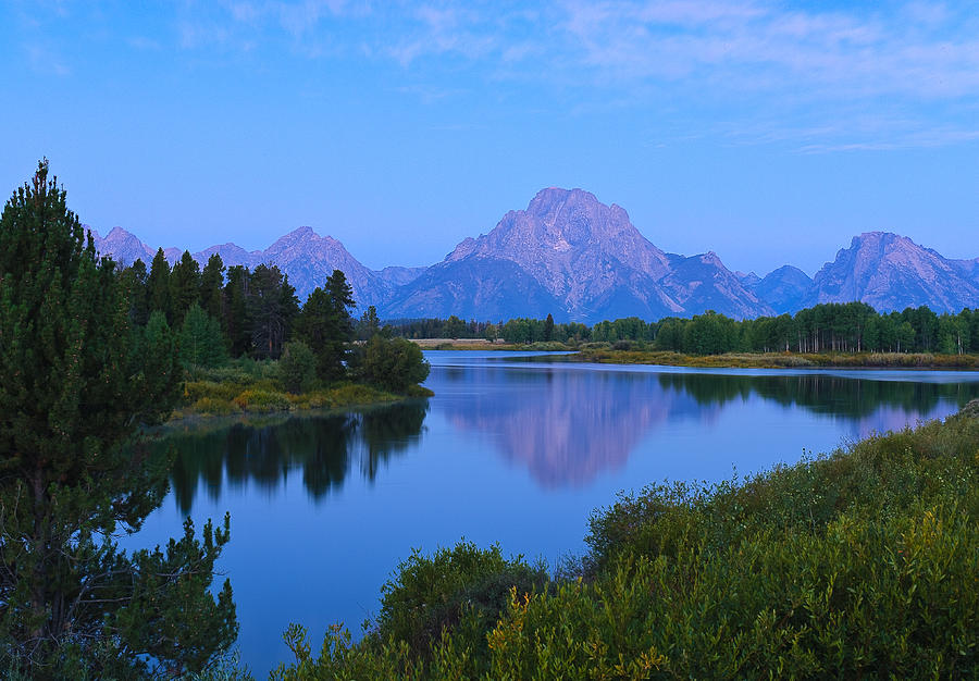 Dawn at Oxbow Bend Photograph by Steve Zimic