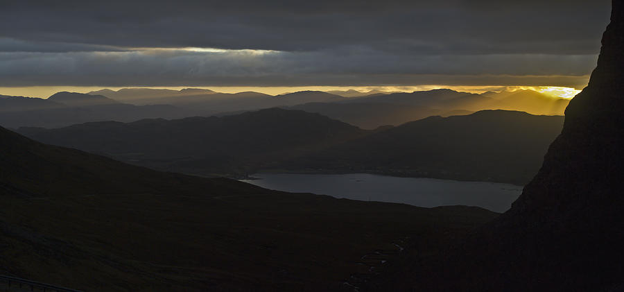 Dawn breaks over Loch Kishorn Photograph by Gary Eason
