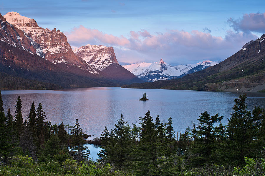 Dawn from Wild Goose Island Overlook Photograph by Greg Nyquist