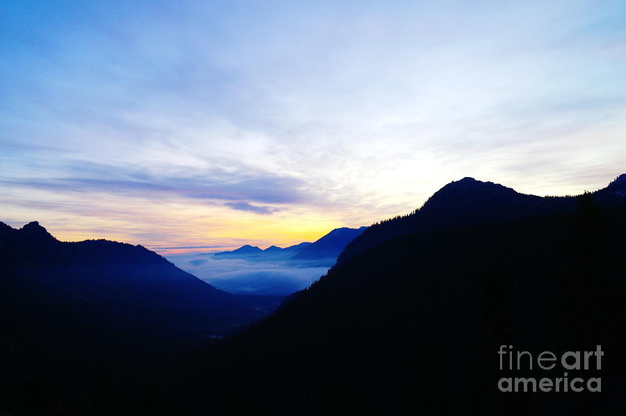 Mountain Photograph - Dawn in the foothills of the Cascades  by Jeff Swan