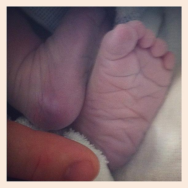 Day 1 - My Feets, Daddys Finger Photograph by Pearl Rose Fogarty