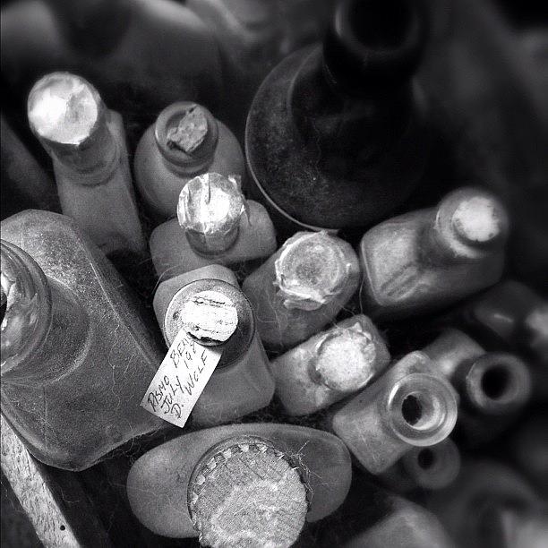 Vintage Photograph - Day 28 Of #365project #bottles #glass by Melaney Wolf