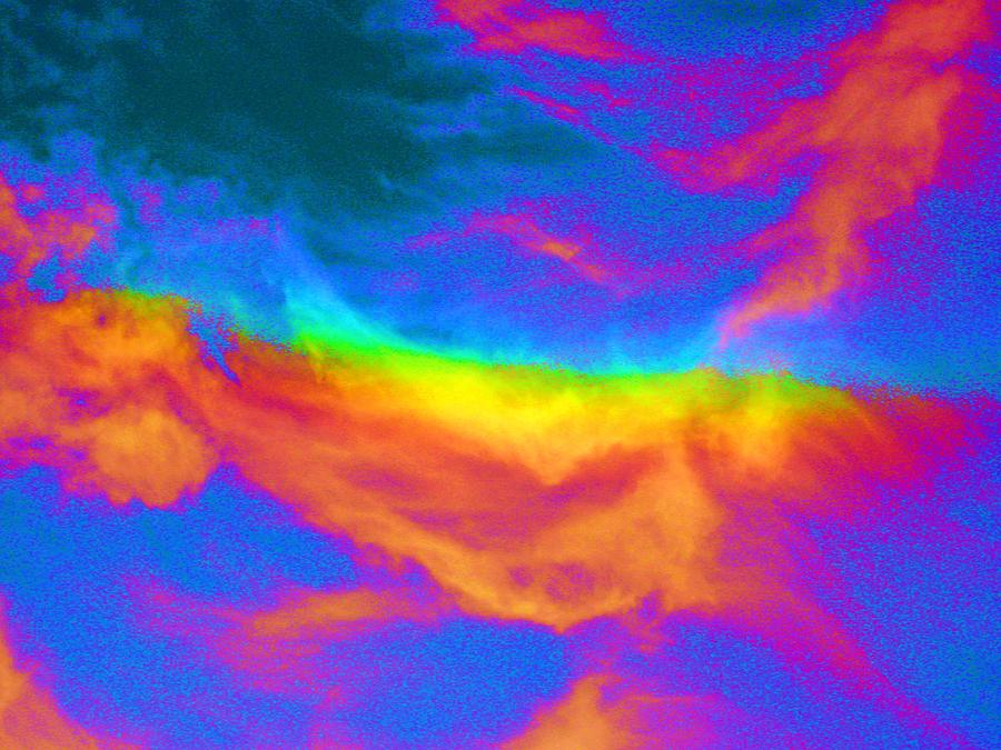 Day Glo Clouds Photograph by Susan Carella