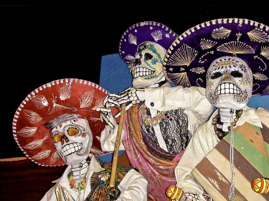 Hat Photograph - Day of the Dead Dia de los Muertos by LeeAnn McLaneGoetz McLaneGoetzStudioLLCcom
