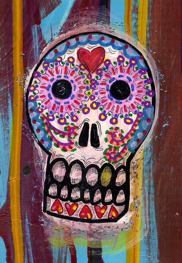 Magic Painting - Day of the Dead Skull by Nancy Mitchell