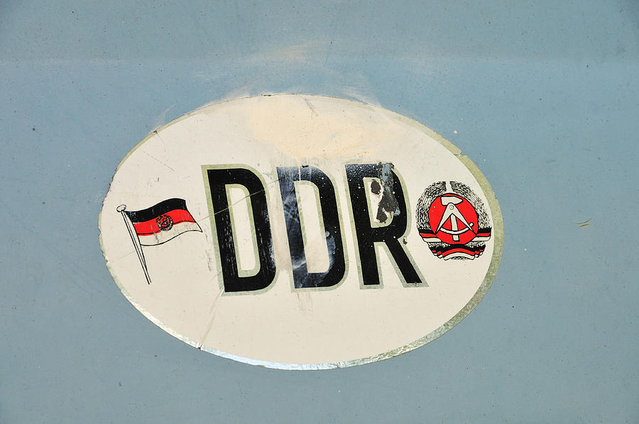 DDR sticker Photograph by Matthias Hauser