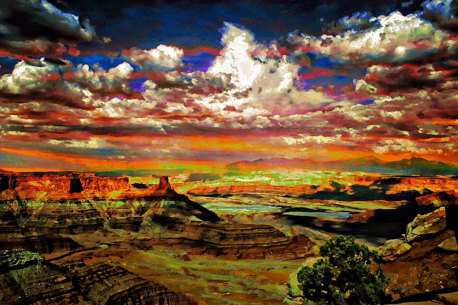 Dead Horse Point Canyon Digital Art by Carrie OBrien Sibley