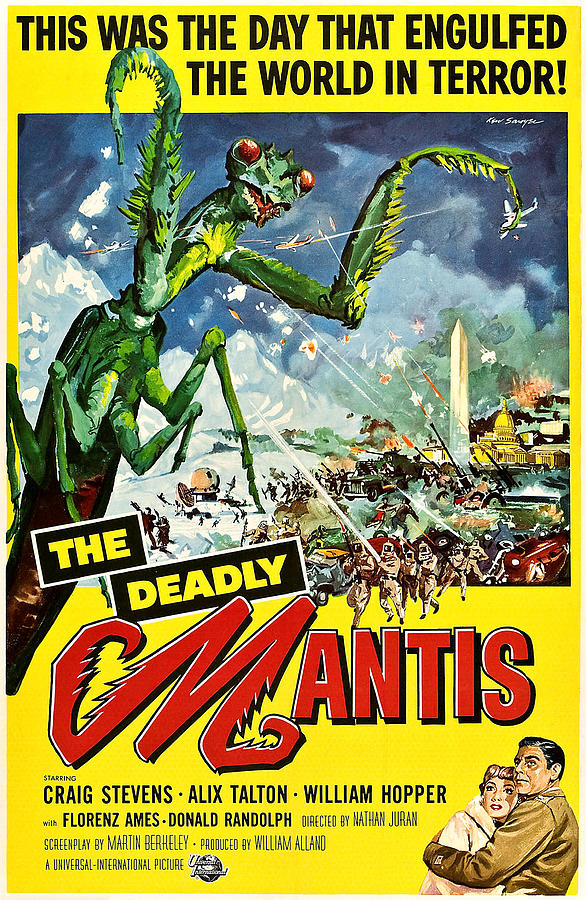 Deadly Mantis, The, Alix Talton, Craig Photograph by Everett