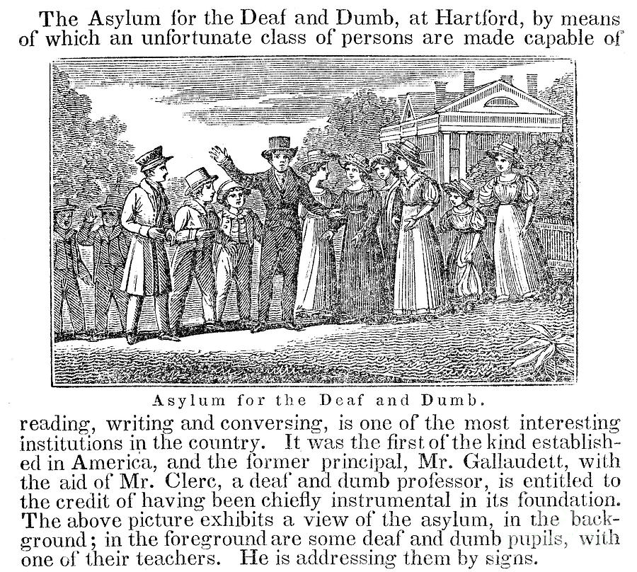 Deaf And Dumb School, 1842 Photograph by Granger