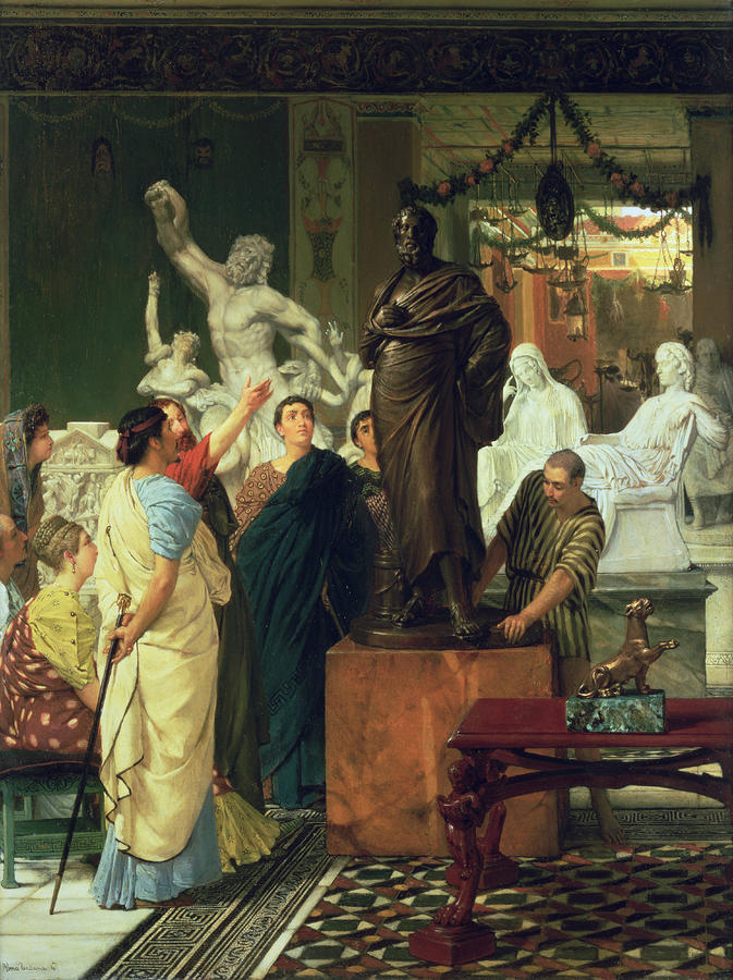 Greek Painting - Dealer in Statues  by Lawrence Alma-Tadema