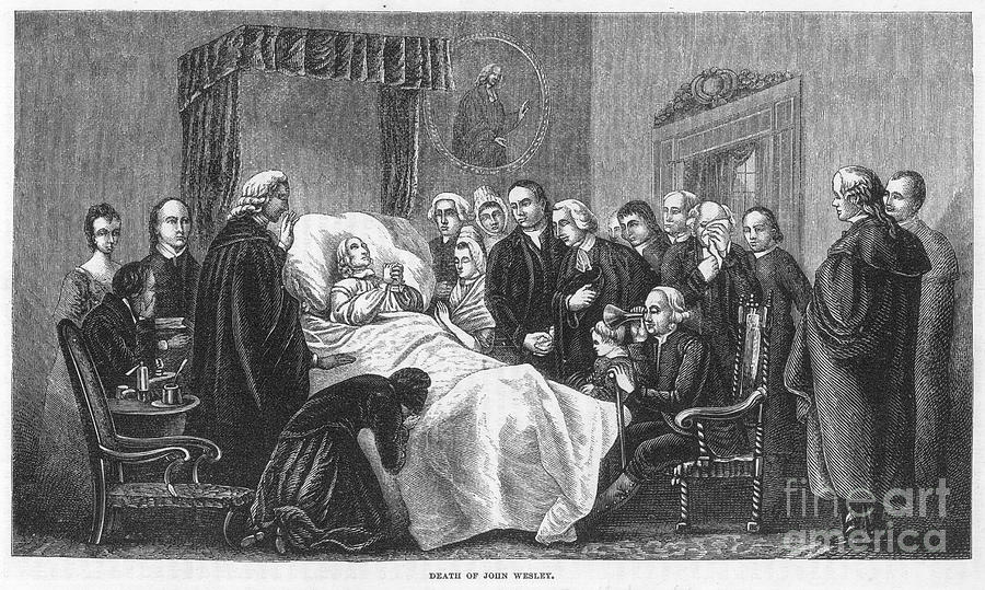 Death Of John Wesley Photograph by Granger