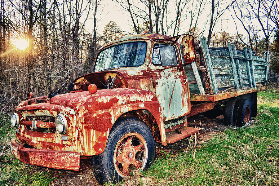 Car Photograph - Death of Tow Mater by Kelly Reber