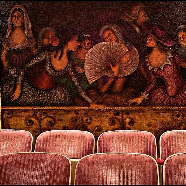 Mural Photograph - Death Valley Opera House by Felice Willat