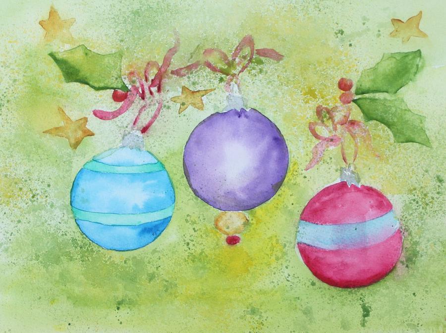 Deck The Halls Painting By Sandra Frosst - Fine Art America