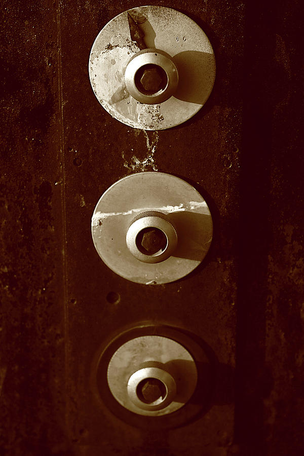 Deco Dial Wall Sconce  Photograph by Lorraine Devon Wilke