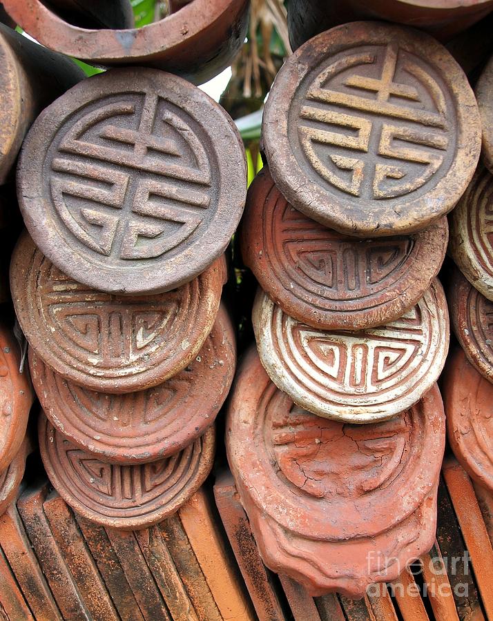 Decorated Traditional Chinese Roof Tiles Photograph by Yali Shi