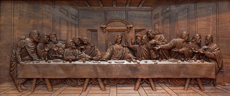 Decorative Panel Last Supper Sculpture By Goran