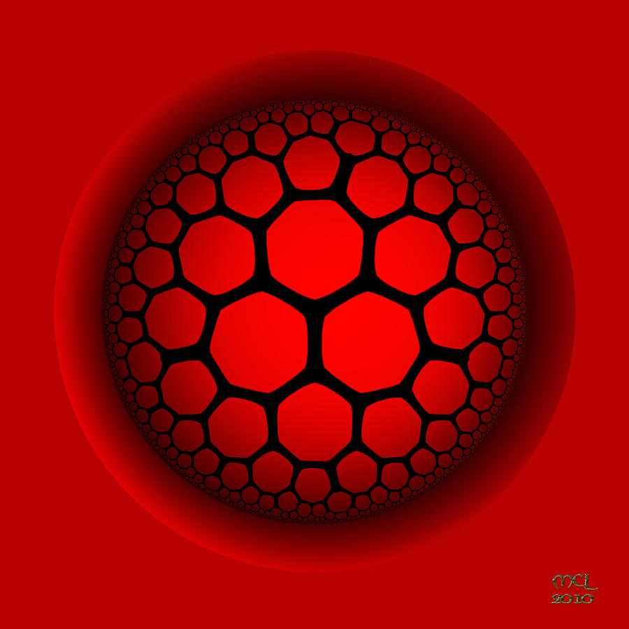 Deep Red Digital Art by Manny Lorenzo