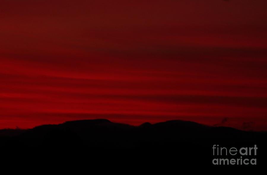 Deep Red Sunset Photograph by Erica Hanel - Fine Art America