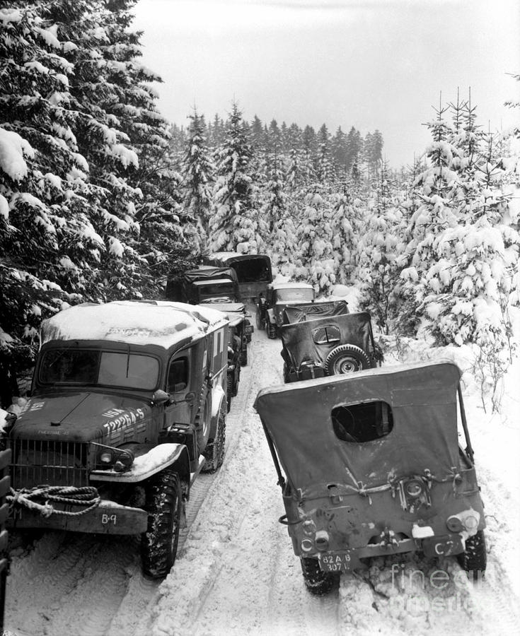 Deep Snow Banks On A Narrow Road Halt Photograph by Stocktrek Images