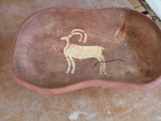 Deer - Ancient Cultures Ceramic Art by Caprice Scott
