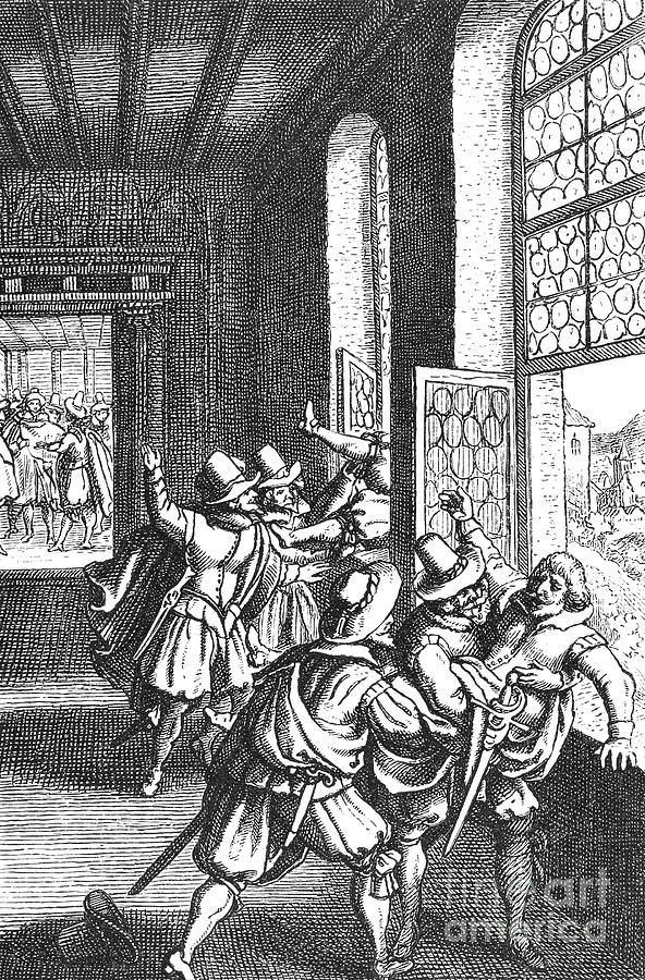 Defenestration Of Prague Drawing by Granger
