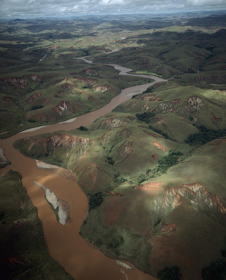 Deforested And Deeply Eroded Hills Photograph by Konrad Wothe