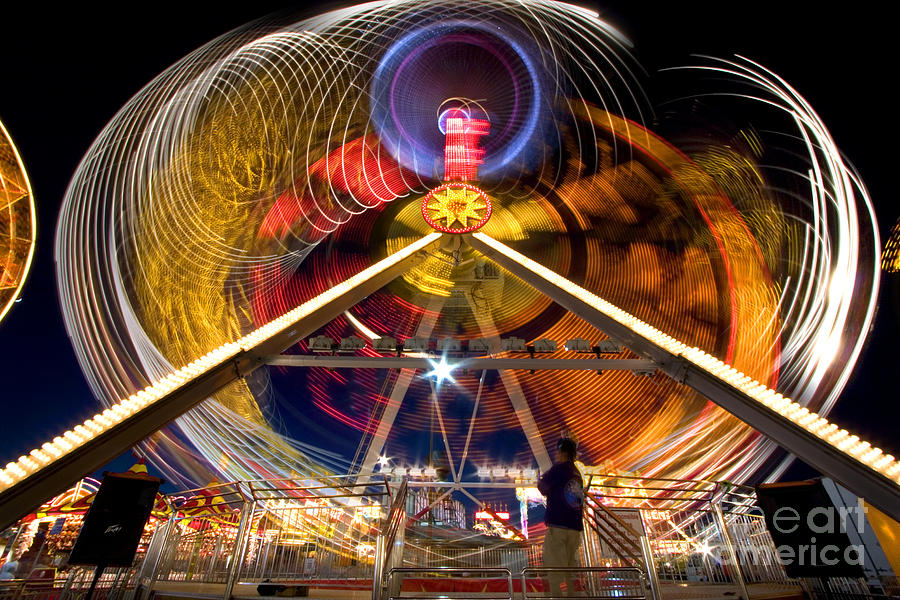 Del Mar Fair lights Photograph by Daniel  Knighton