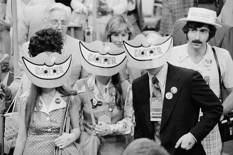 Delegates Wearing Jimmy Carter Smile by Everett