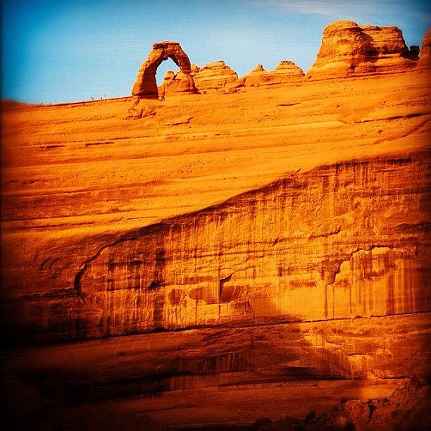 Landscape Photograph - Delicate Arch. #arches #moab #utah #red by Stephen Whitaker