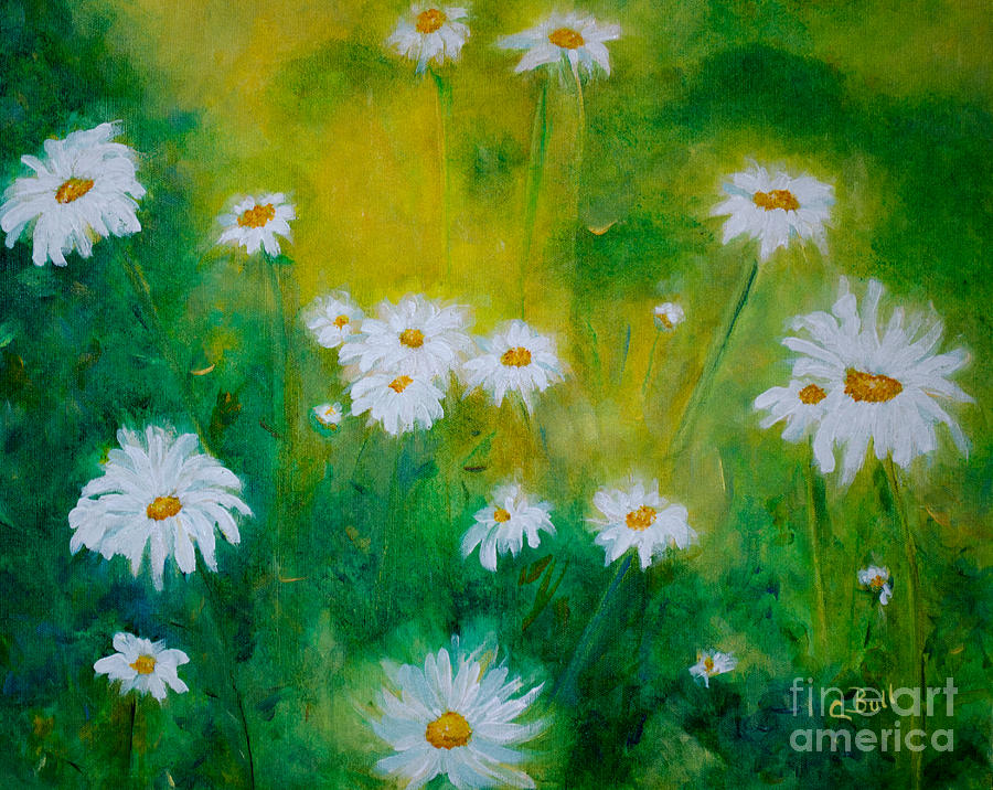 Delightful Daisies Painting by Claire Bull