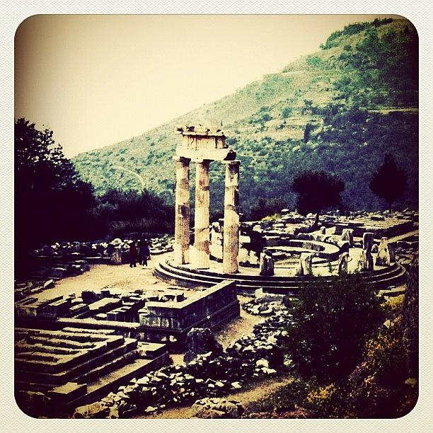 Ancient Photograph - Delphi Temple, Greece by Natasha Marco