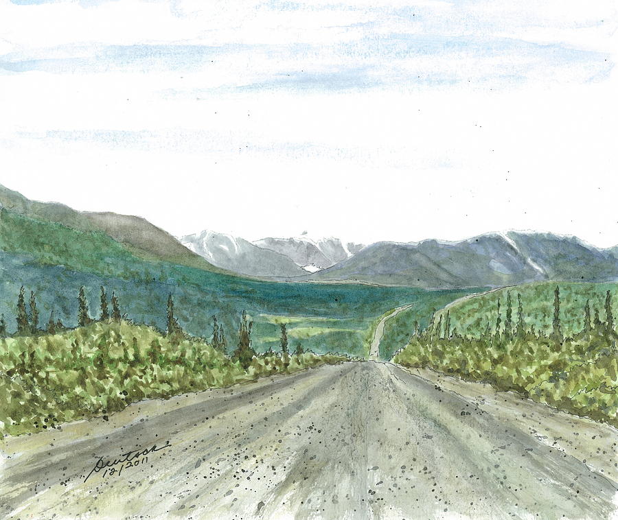 Denali Highway Painting by Joel Deutsch