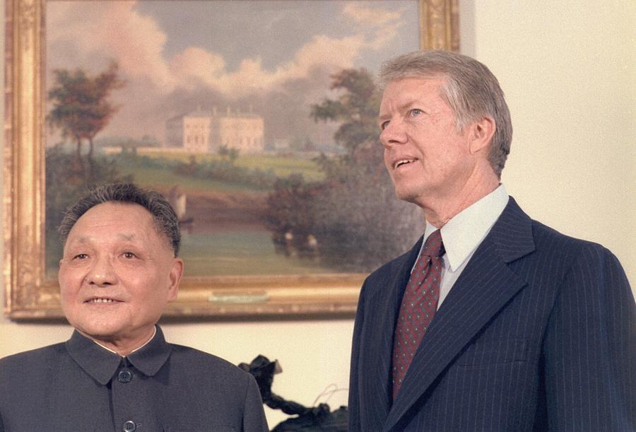 Deng Xiaoping And Jimmy Carter by Everett