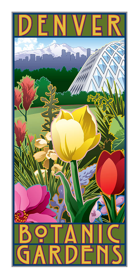 Denver Botanic Gardens Poster Digital Art by Steven Schader