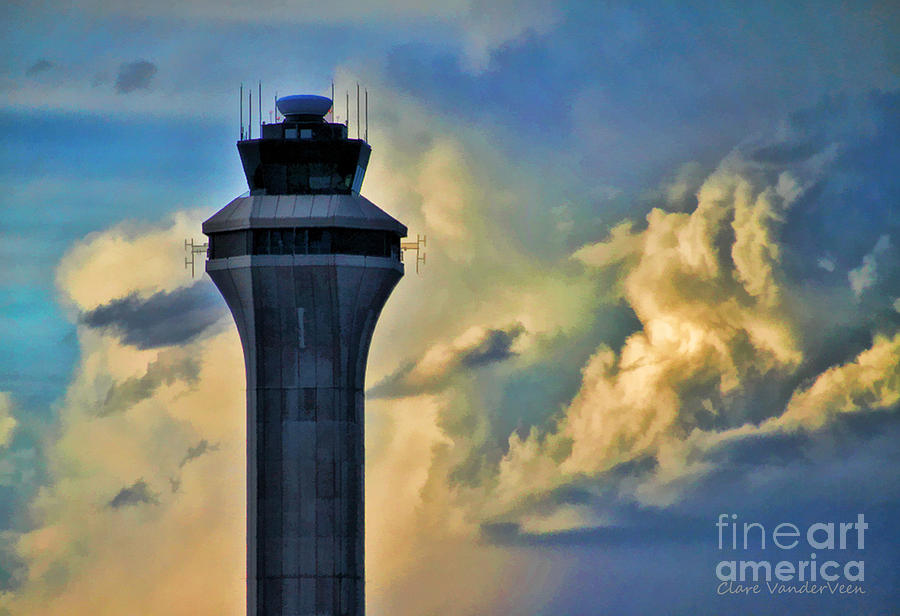 Denver International Control Tower Photograph by Clare VanderVeen