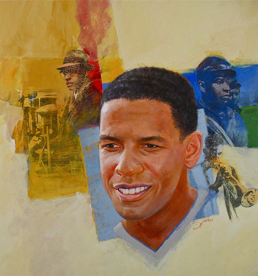 Denzel Washington Painting by Cliff Spohn