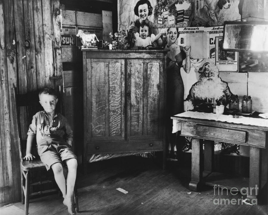 Depression Era Poverty Photograph by Photo Researchers