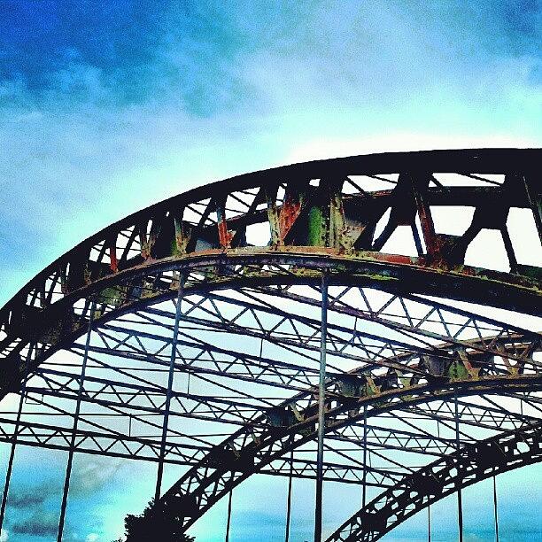 Bridge Photograph - Derelict Suspension Bridge #bridge by Invisible Man
