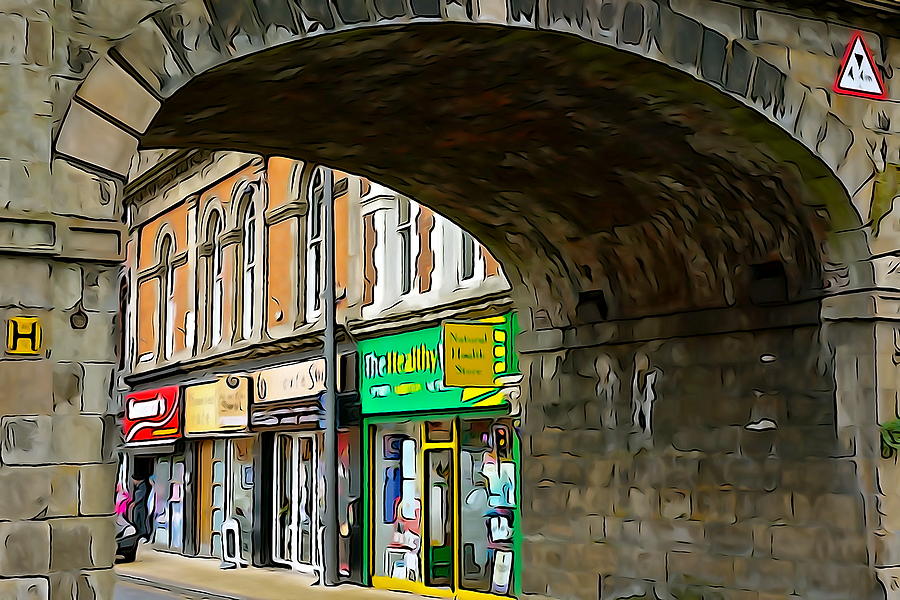 City Photograph - Derry Shops by Norma Brock