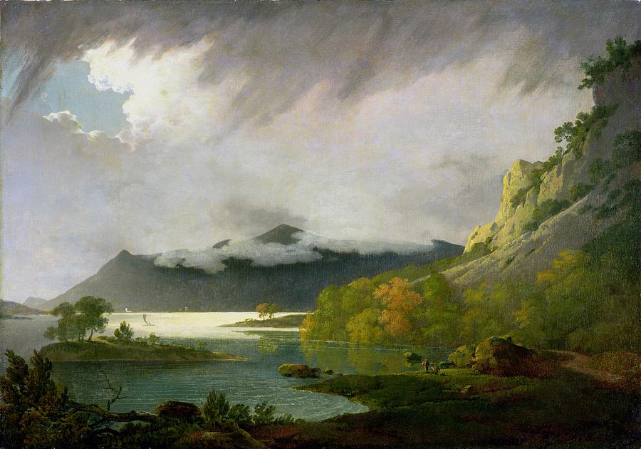 Landscape Photograph - Derwent Water with Skiddaw in the Distance by Joseph Wright of Derby